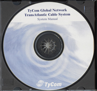 CD-ROM in case labeled TyCom Global Network TransAtlantic Cable System